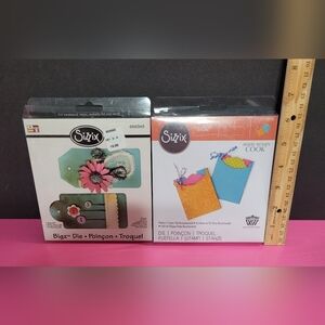 Sizzix Bigz Dies Set Of 2 Tags #3 656343 & Mini Envelope & Tag 659180 (0543)